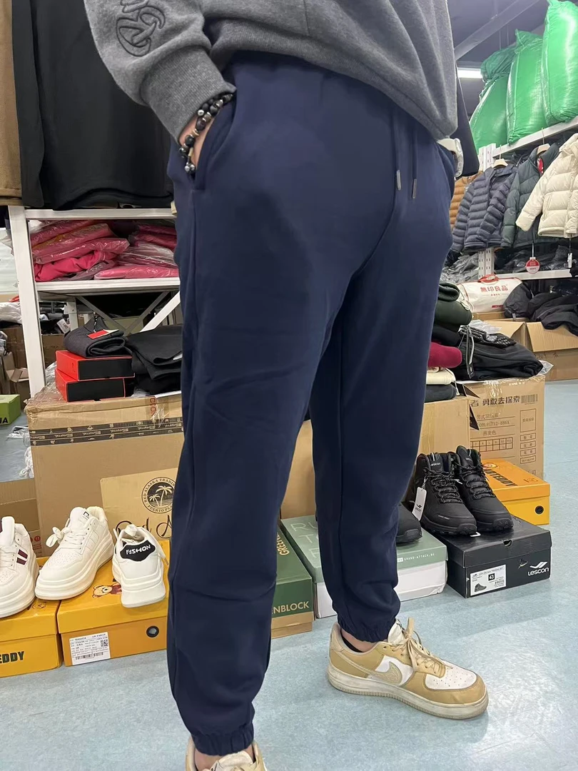 男士拉绒束脚卫裤运动长裤2381