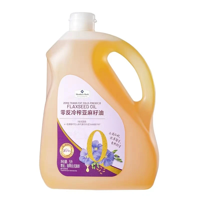【山姆】      零反冷榨亚麻籽油 5L