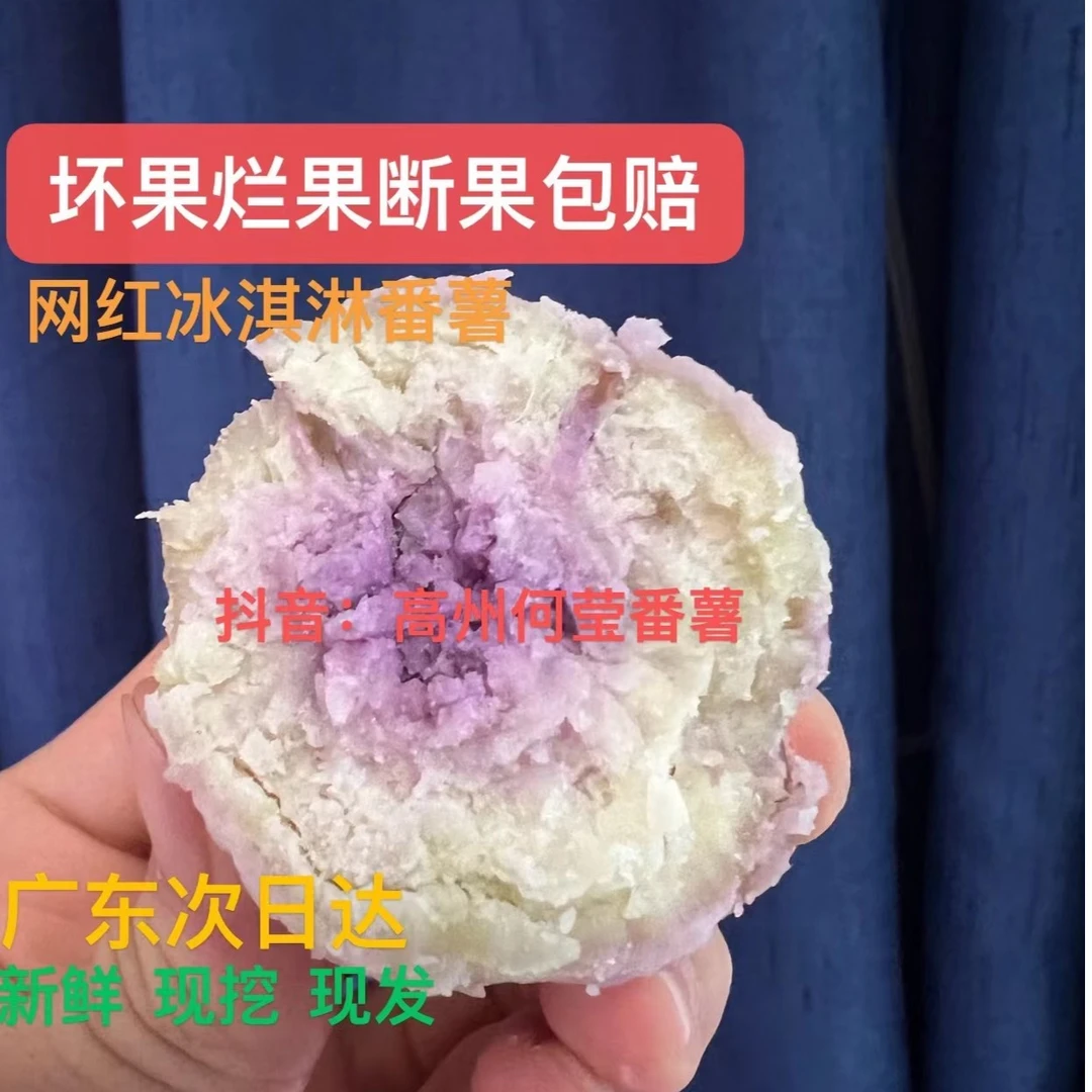 广东沙地冰淇淋红薯一点红番薯粉糯香甜板栗地瓜发货3/5/9斤特产
