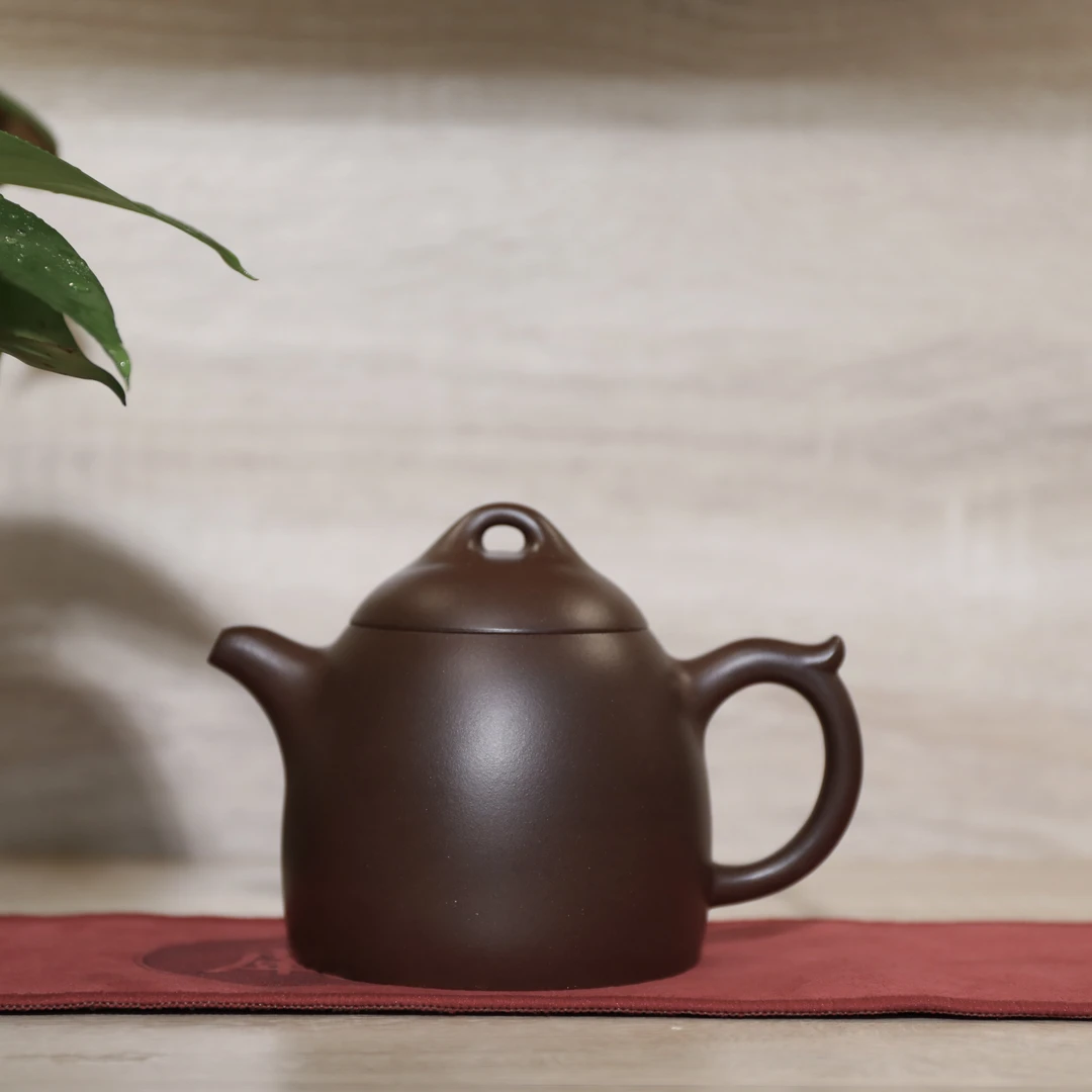 宜兴紫砂壶原矿紫砂秦权壶
