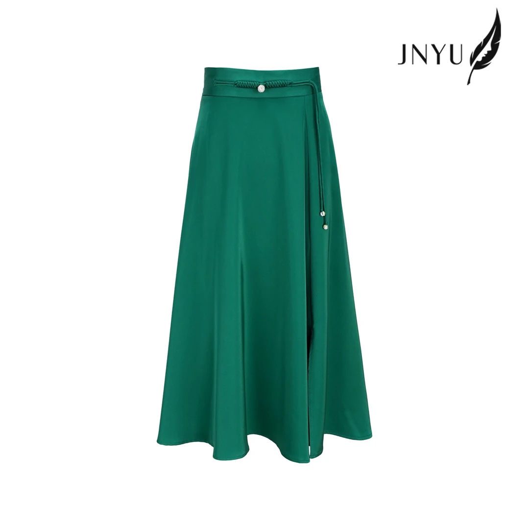 亿金羽【JNYU 暮山札记】夏季小众设计高腰显瘦半身裙S121635Y