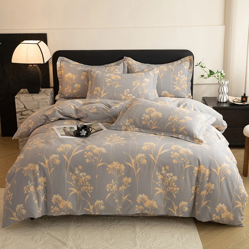 2024全棉加厚磨毛喷气柔软亲肤单被套单人双面斜纹加厚秋冬保暖