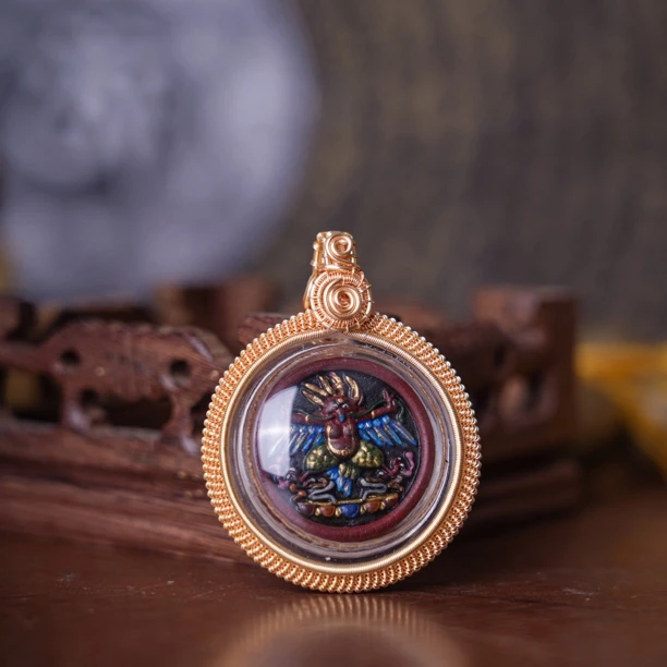 坠链均925银树脂 【昭昭如愿】坛城&大鹏鸟 手工制作 擦擦项链