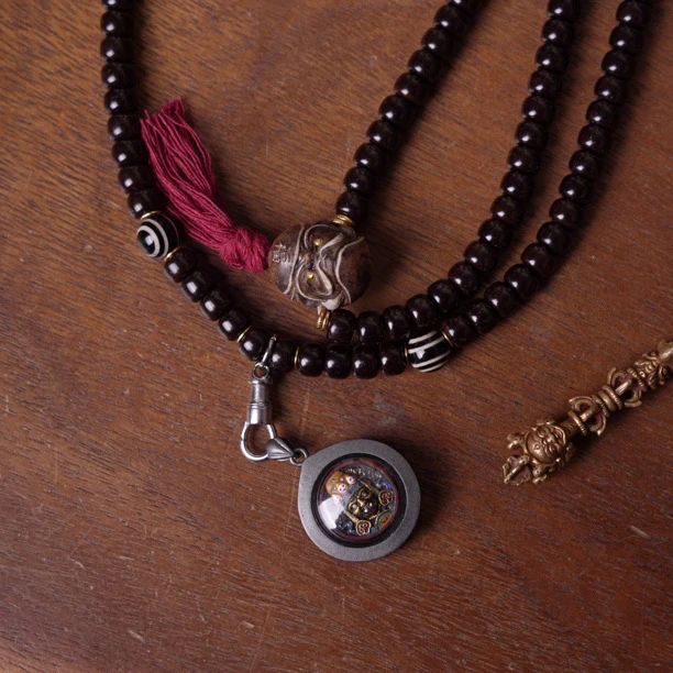 坠链均925银树脂 【山止川行】双戴扎基拉姆双面 手链项链擦擦