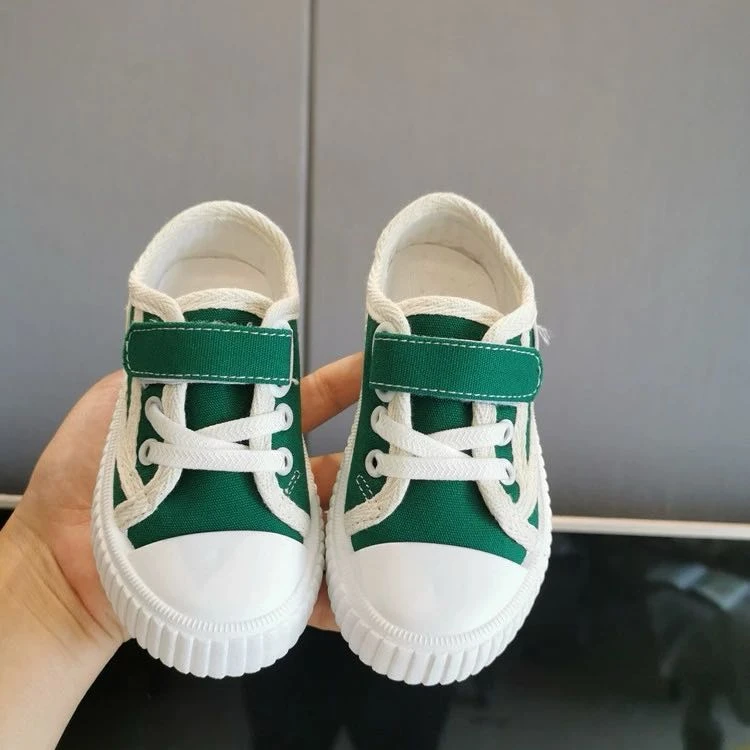 【新疆包邮21-26码】9191 帆布鞋宝宝字母儿童时尚软底男女童低帮