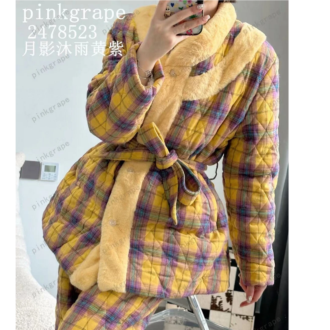 2024三层夹棉爆款睡衣加厚保暖零下可出门冬季女睡衣套装2478523