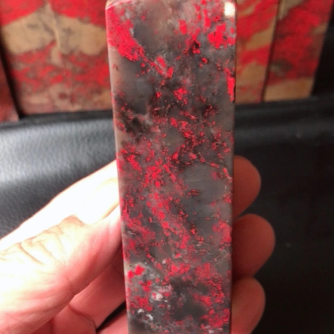 【闪购商品】昌化石昌化老坑牛角冻鸡血印章一枚