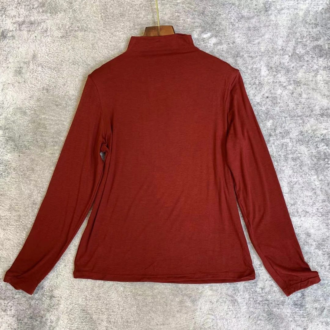 知羽.香云 秋季新品热力感轻薄半高领亲肤舒适打底上衣ZY6095