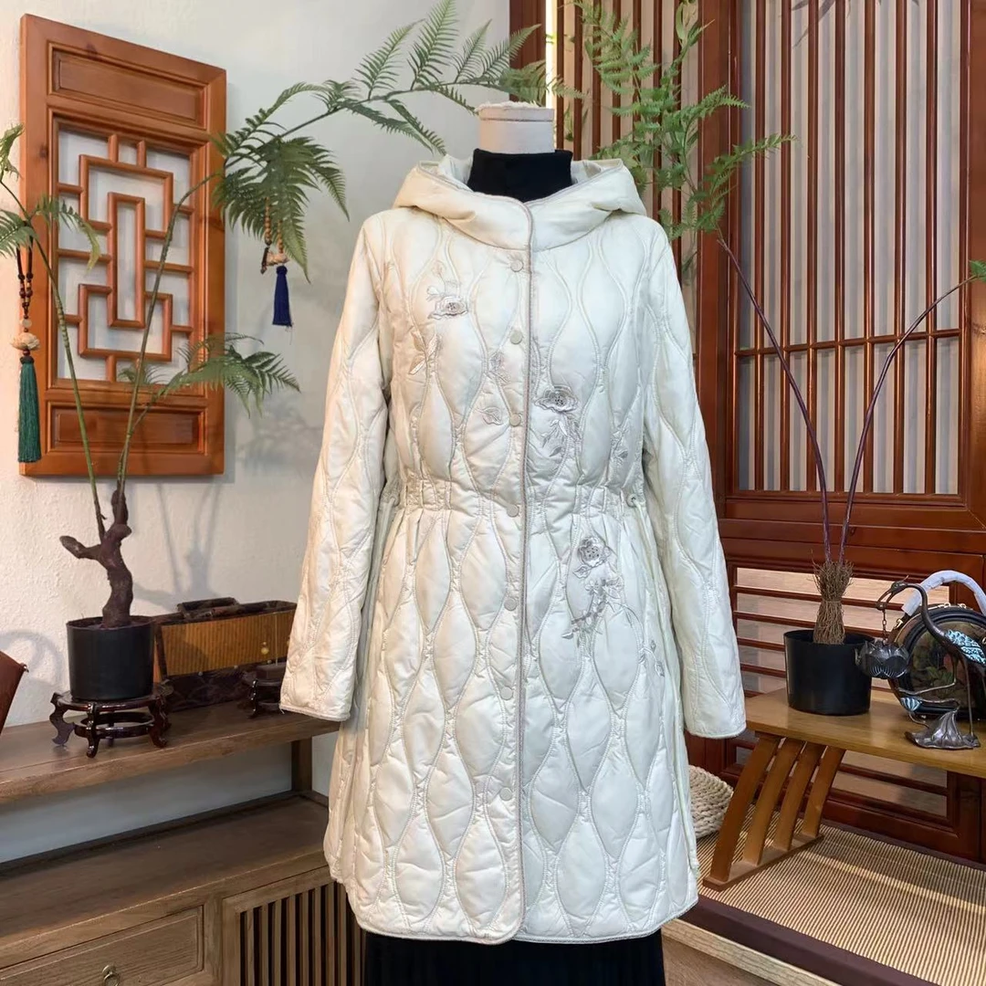 知羽香云 新中式国风新国标鹅绒羽绒服ZYD3537