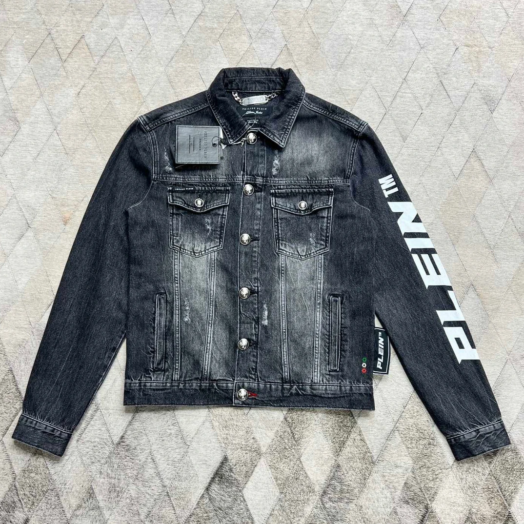 全新未使用  124273 Philipp Phein PP 牛仔夹克 老鹰金属扣
