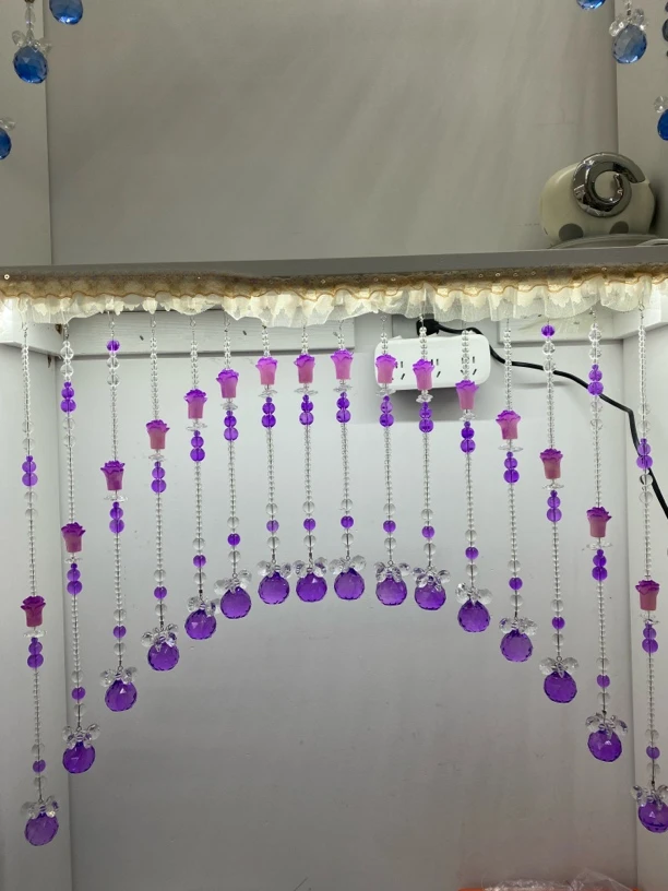 紫气东来葫芦卧室水晶珠帘