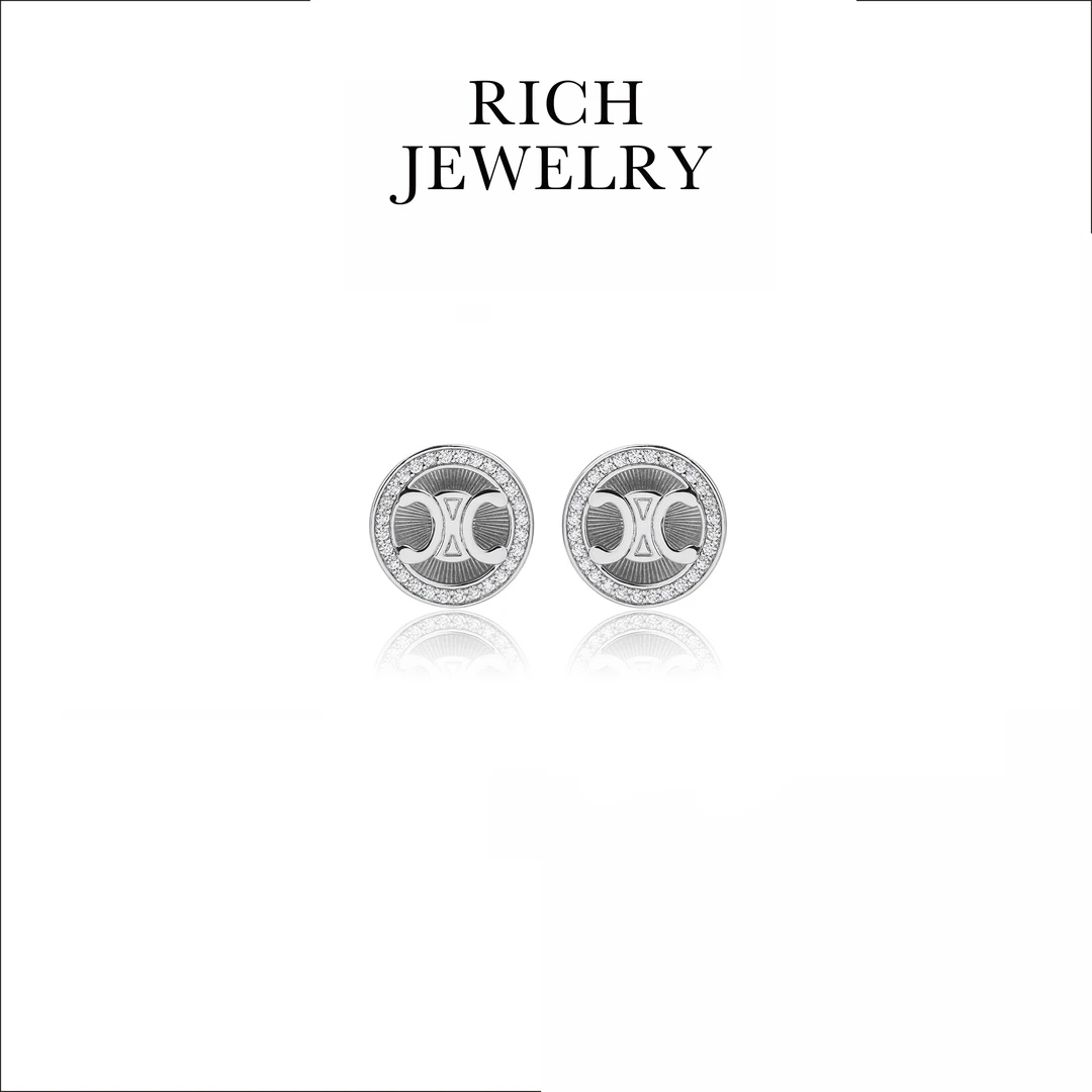铜合金耳饰 RICH JEWELRY 欧美新款锆石耳环50274