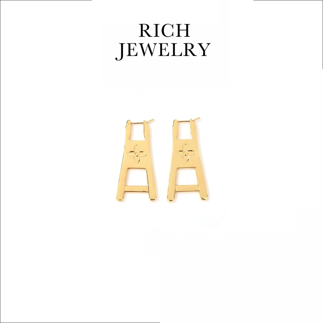 铜合金耳饰 RICH JEWELRY 欧美新款黄铜耳环 15610