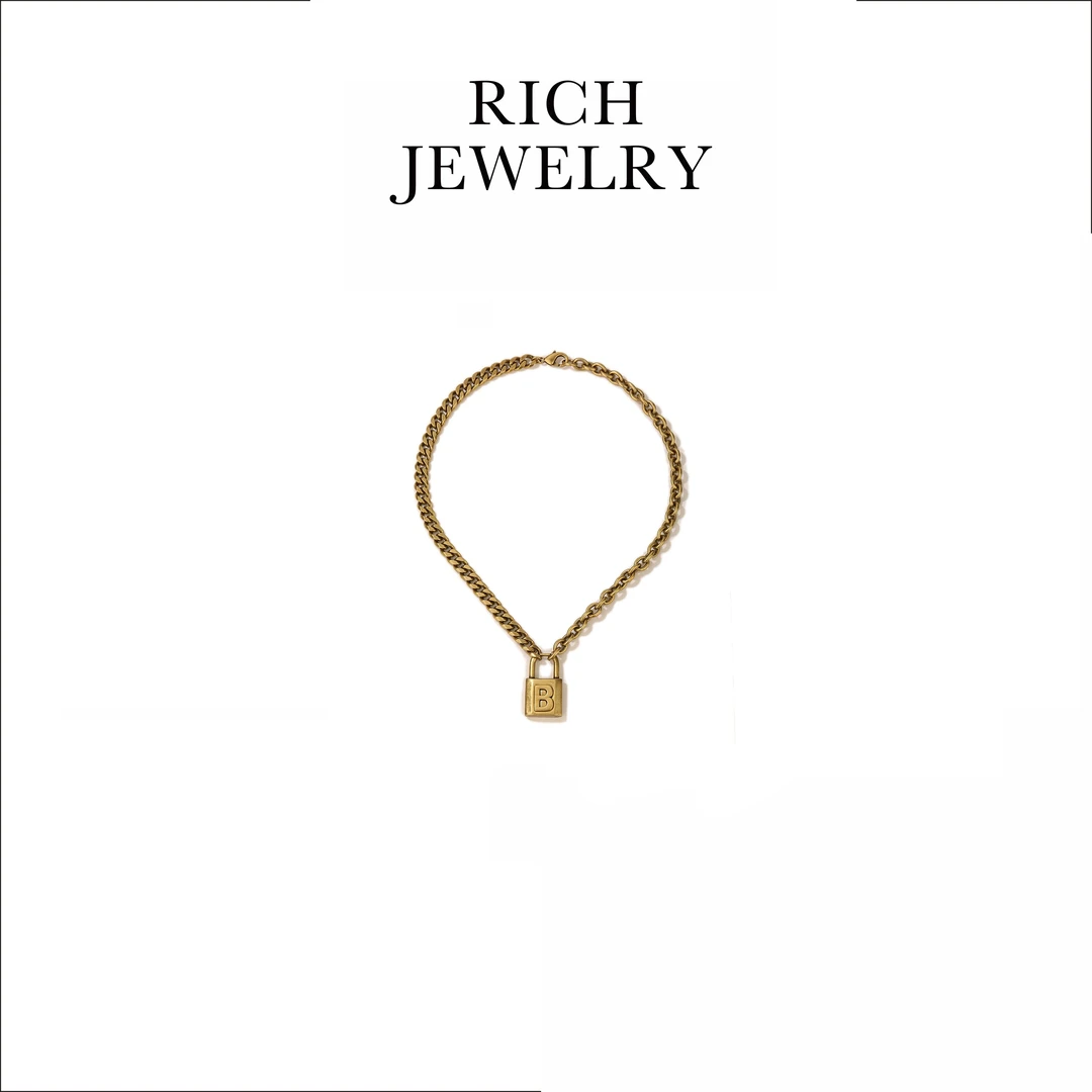 RICH JEWELRY 古色锁头项链 50257