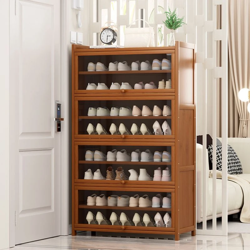 鞋架子家用门口简易收纳神器大容量多层防尘经济型鞋柜出租屋门后