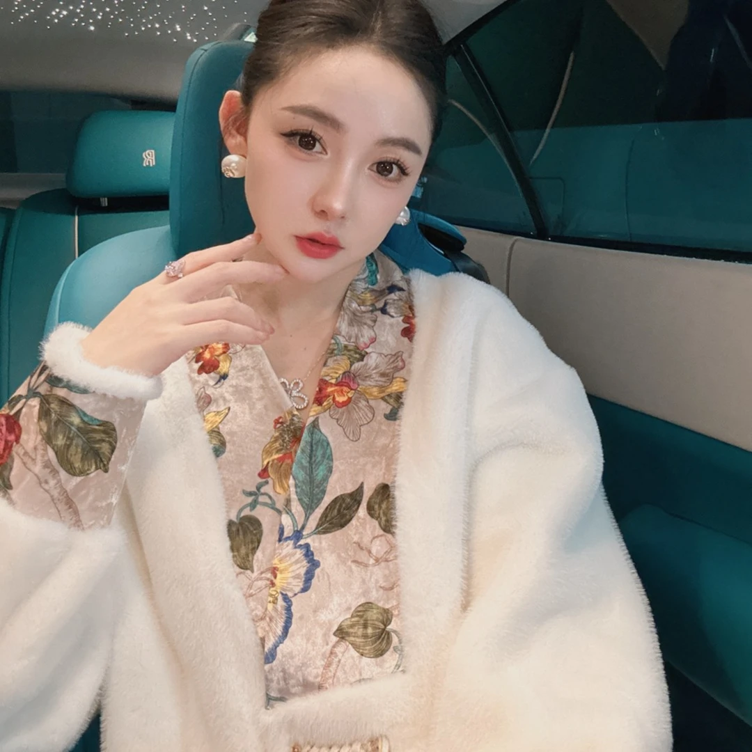 田娇baby 国风拼接外套高级感软糯中式外套温暖加满一件过冬百搭