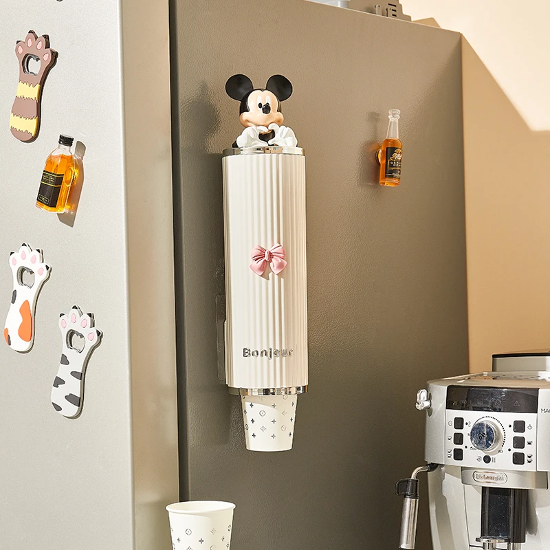 【创想家居】一次性杯子取杯器家用杯架日式壁挂式水杯置物架轻奢