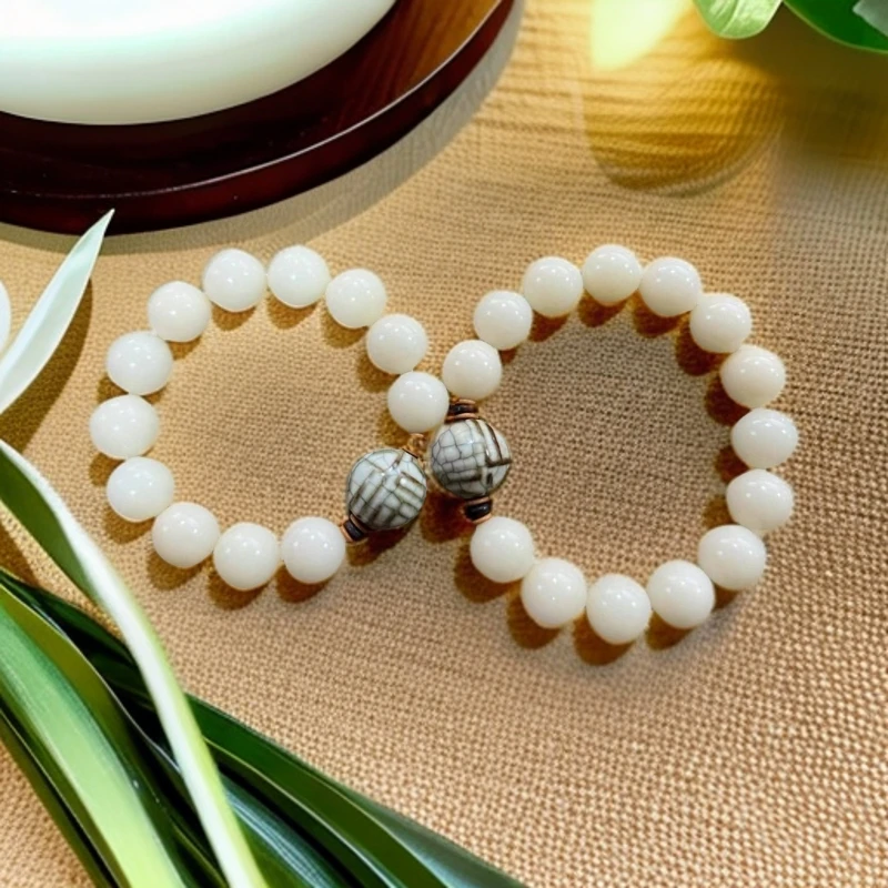 哥窑手串陶瓷手串菩提挂坠男女同款送朋友创意