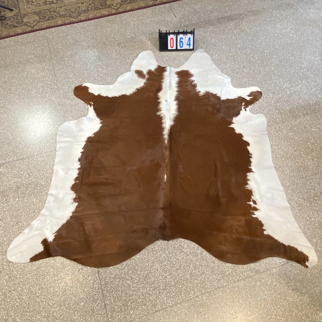 【本尼家】Q64 245*225巴西进口整张牛皮地毯轻奢