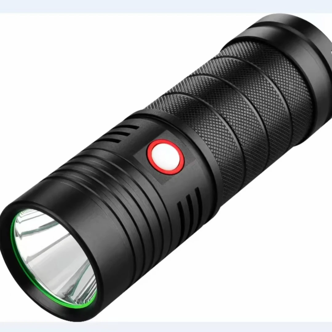 户外强光远射手电筒爆亮迷你便携小手电户外多功能夹帽灯强光手电