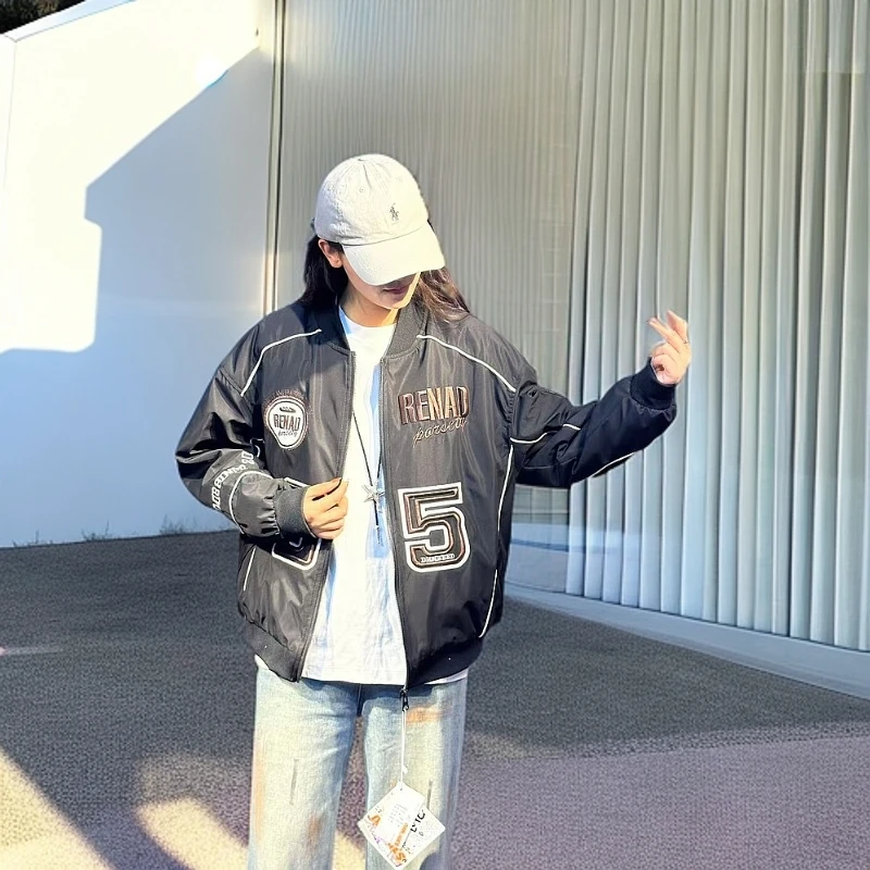 2024年新款冬季潮流痞帅休闲宽松保暖ins风酷炫棒球服加厚款式