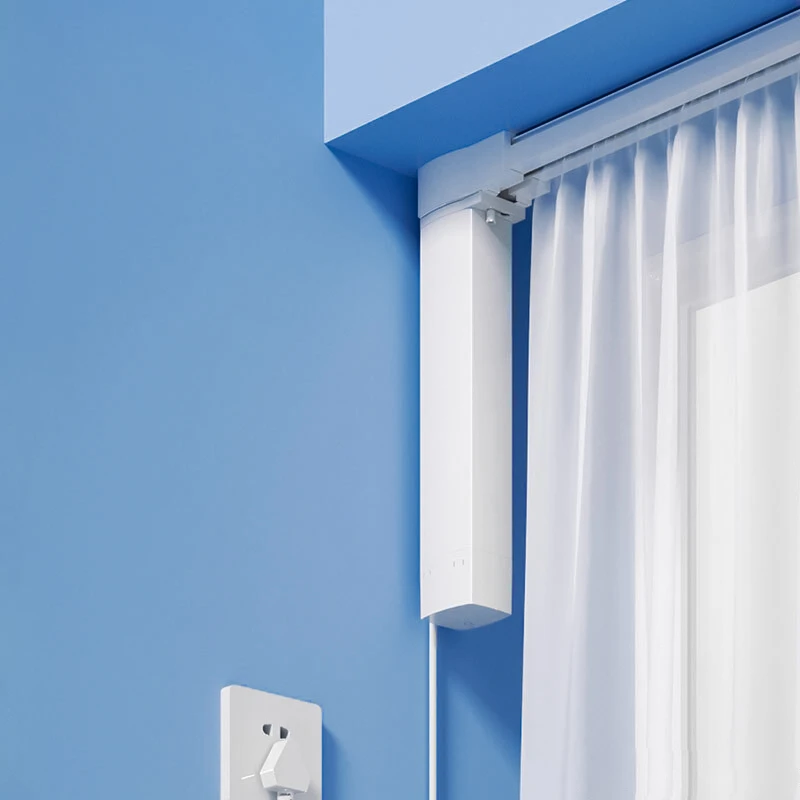 语音款智能电动窗帘轨道