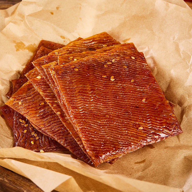 【童年专属】长龙波浪豆筋辣片儿时零食散装劲爆辣巴掌辣片鞋底辣片