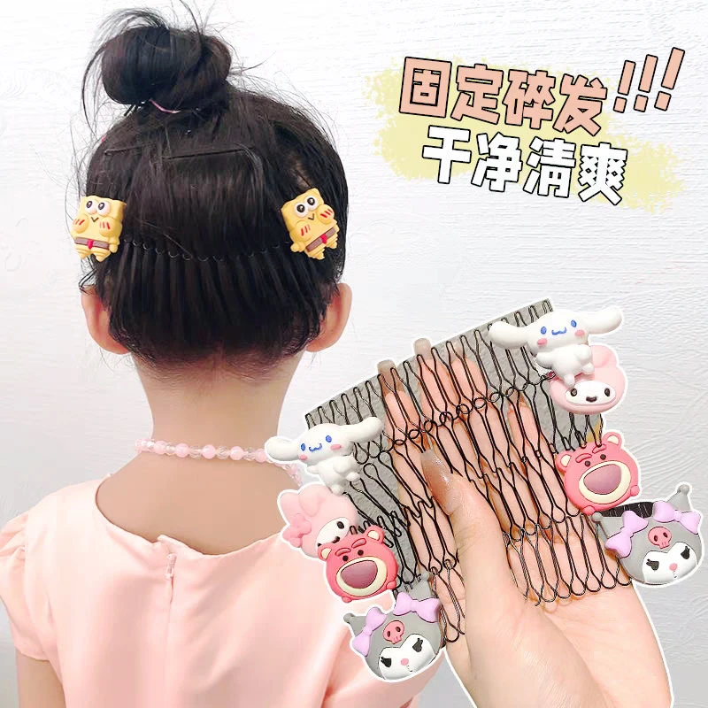 儿童插梳发卡碎发整理神器刘海发饰女童发梳宝宝头饰发夹碎发梳