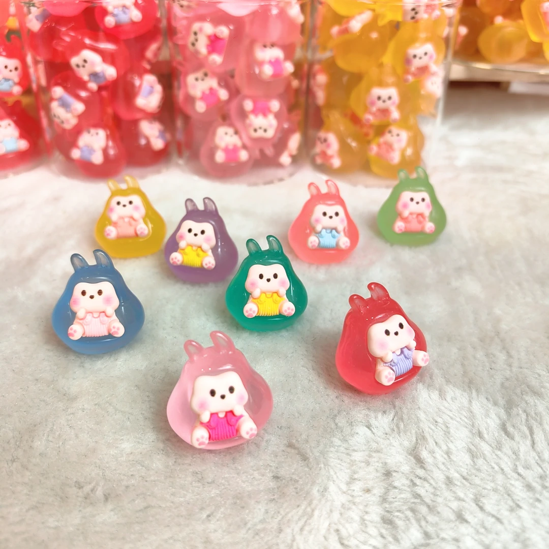 椰子皮潮玩豆豆眼条纹背带树脂产品