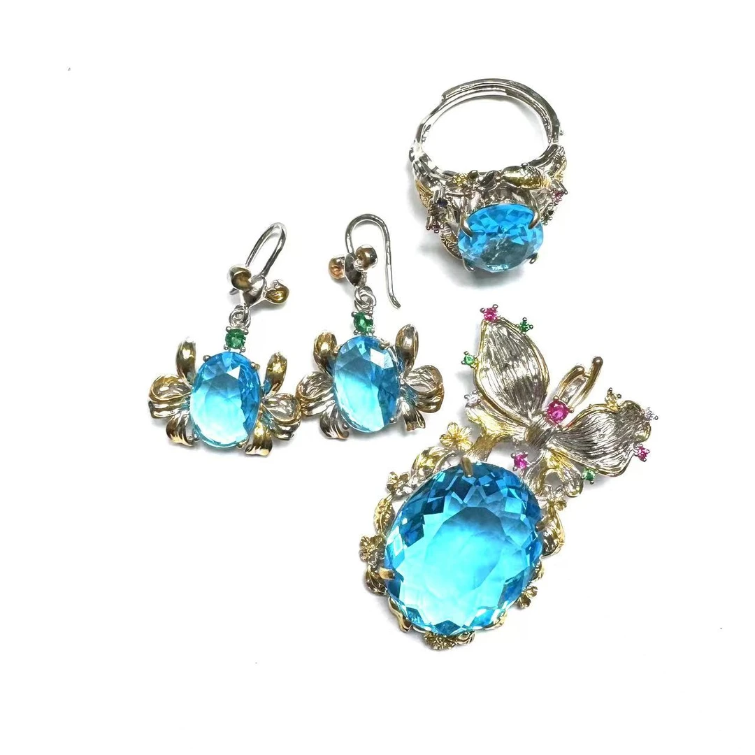 NB1812 精美珠宝三件套 尺寸25*20mm