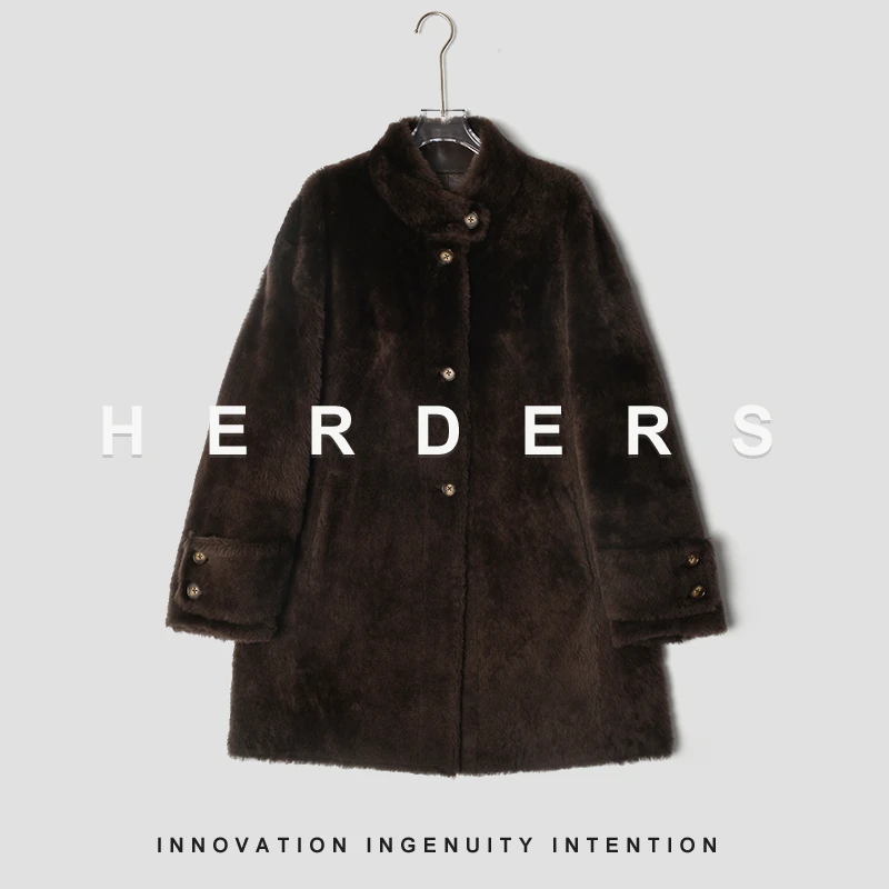 HERDERS 拉贡 双色潮流时尚皮草外套 248672