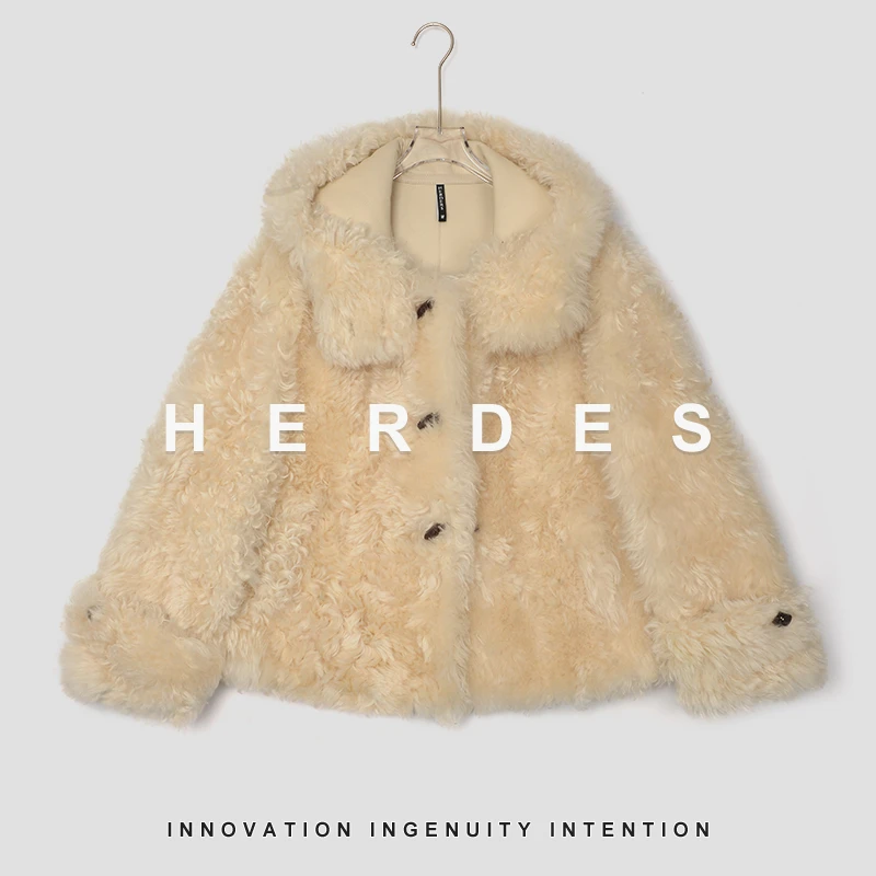 HERDERS ‘白雪小熊‘’马拉加米潮流时尚皮草外套40700