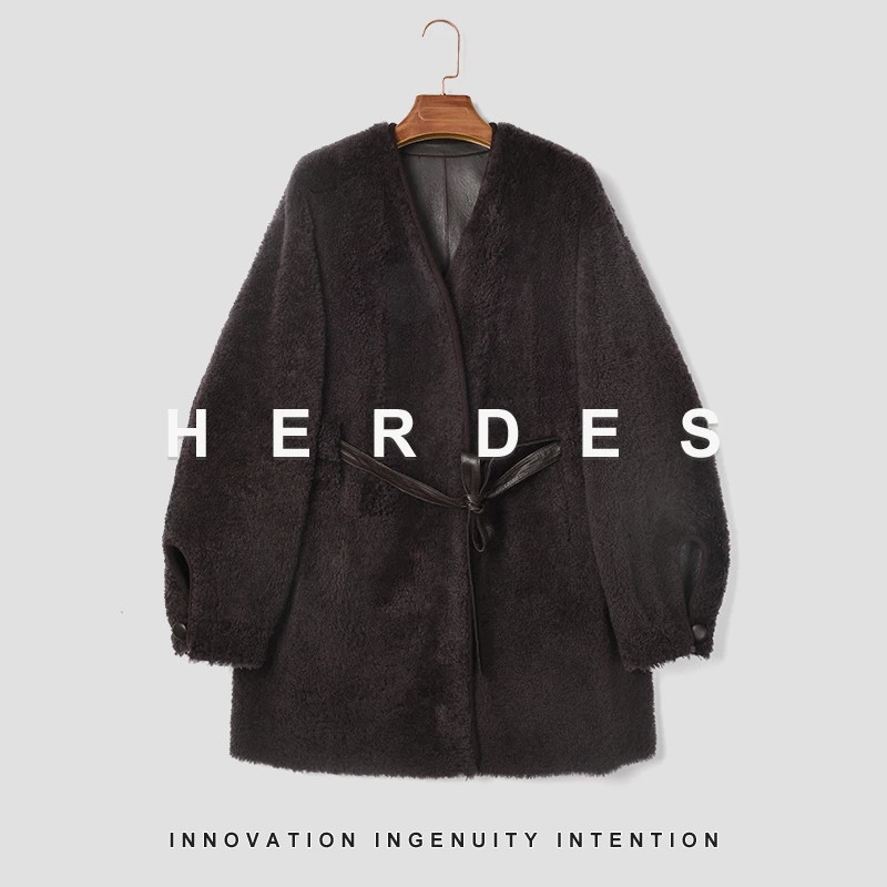 HERDERS 多色潮流时尚系带皮草S 247508