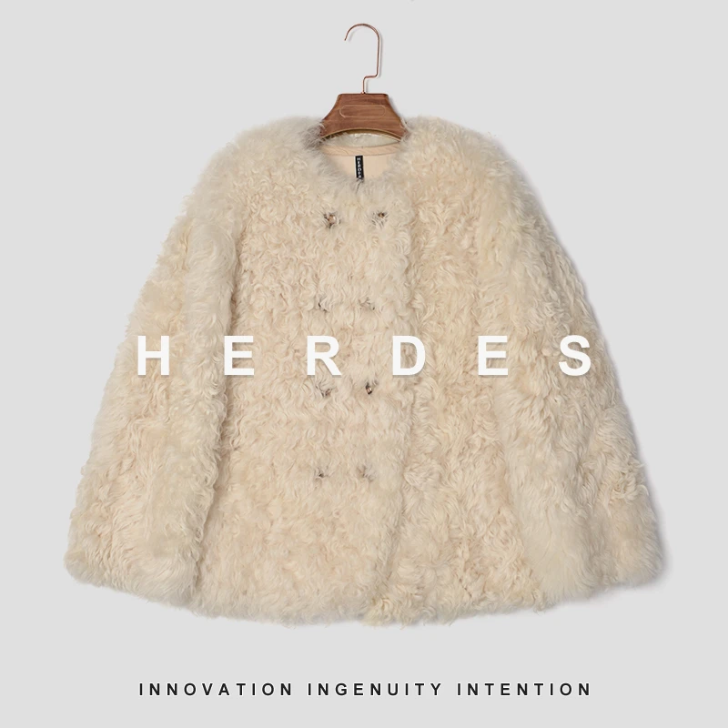 HERDERS 马拉加米色潮流皮毛一体 32266