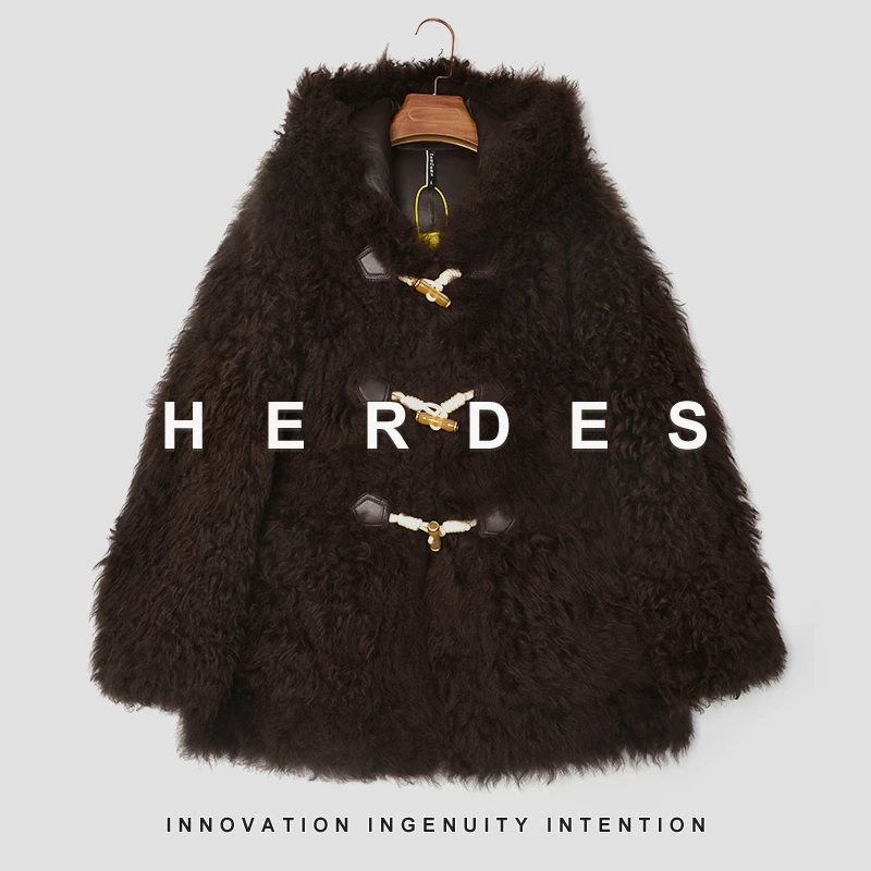 HERDERS 双色提格拉多潮流时尚皮毛一体皮草sss 32032