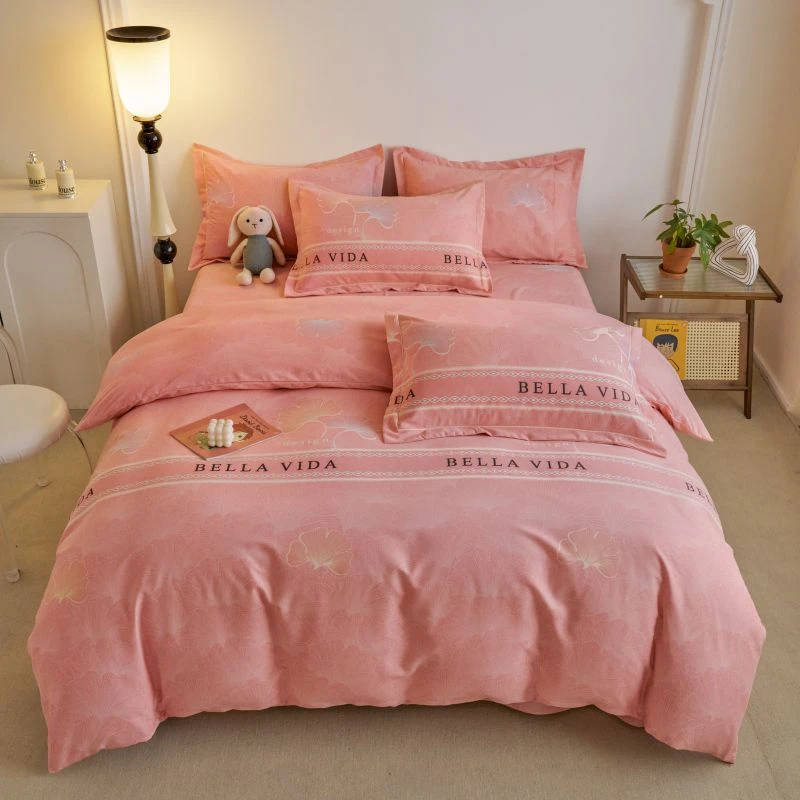 全棉加厚四件套被罩印花斜纹棉纯棉被套四季亲肤单双人床上用品