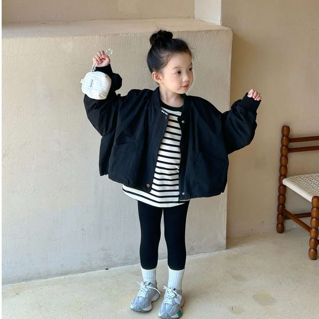 2025小女孩秋装童装女童休闲风拉链女宝春装外套男童开衫套装