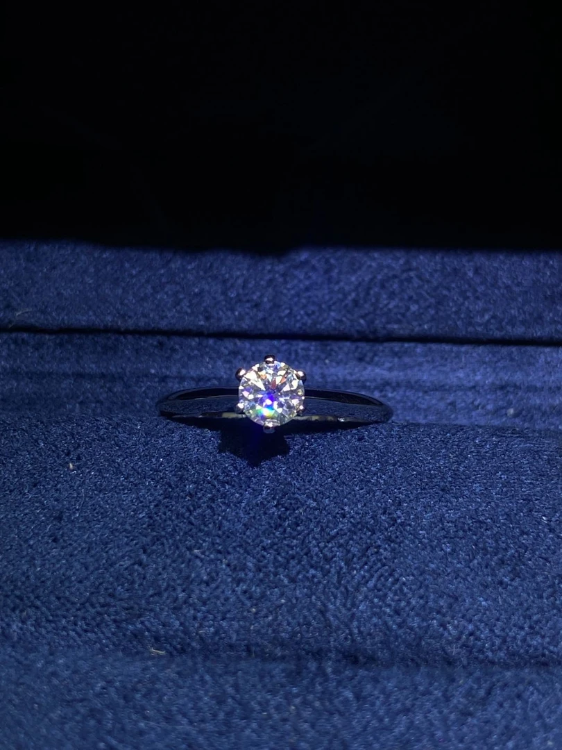 非金属戒指 【T家六爪0.5ct】设计款戒指经典气质A056