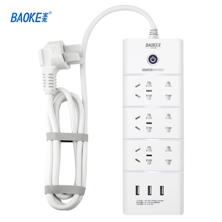 新疆包邮宝克213UB延长线插座