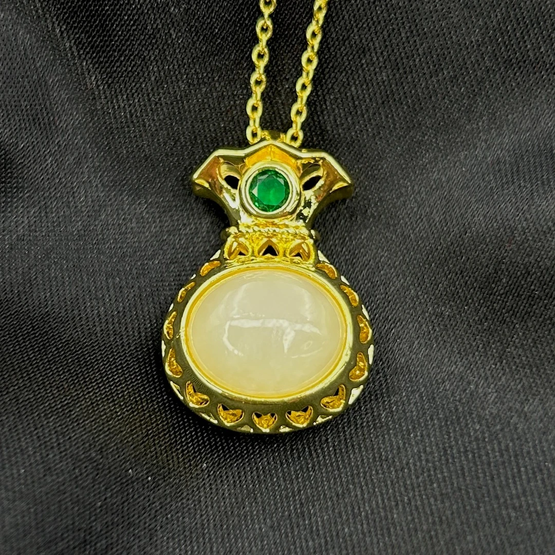 【K总专属】和田玉福袋吊坠-y1584（赠包装+赠链）