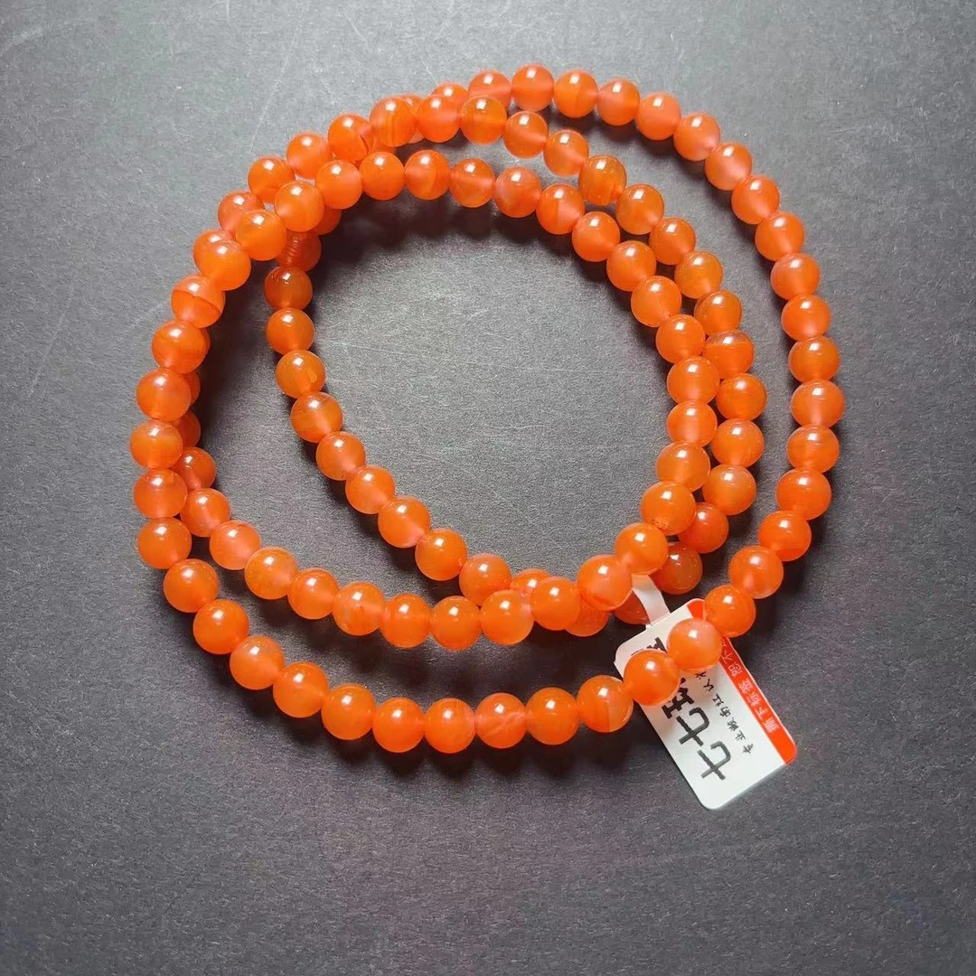 【七七珠宝】保山南红杨柳亮光 长串卡7+ 一条（多样性）