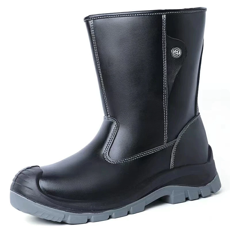 高筒劳保鞋防砸防刺安全劳保工作鞋油田钢包头
