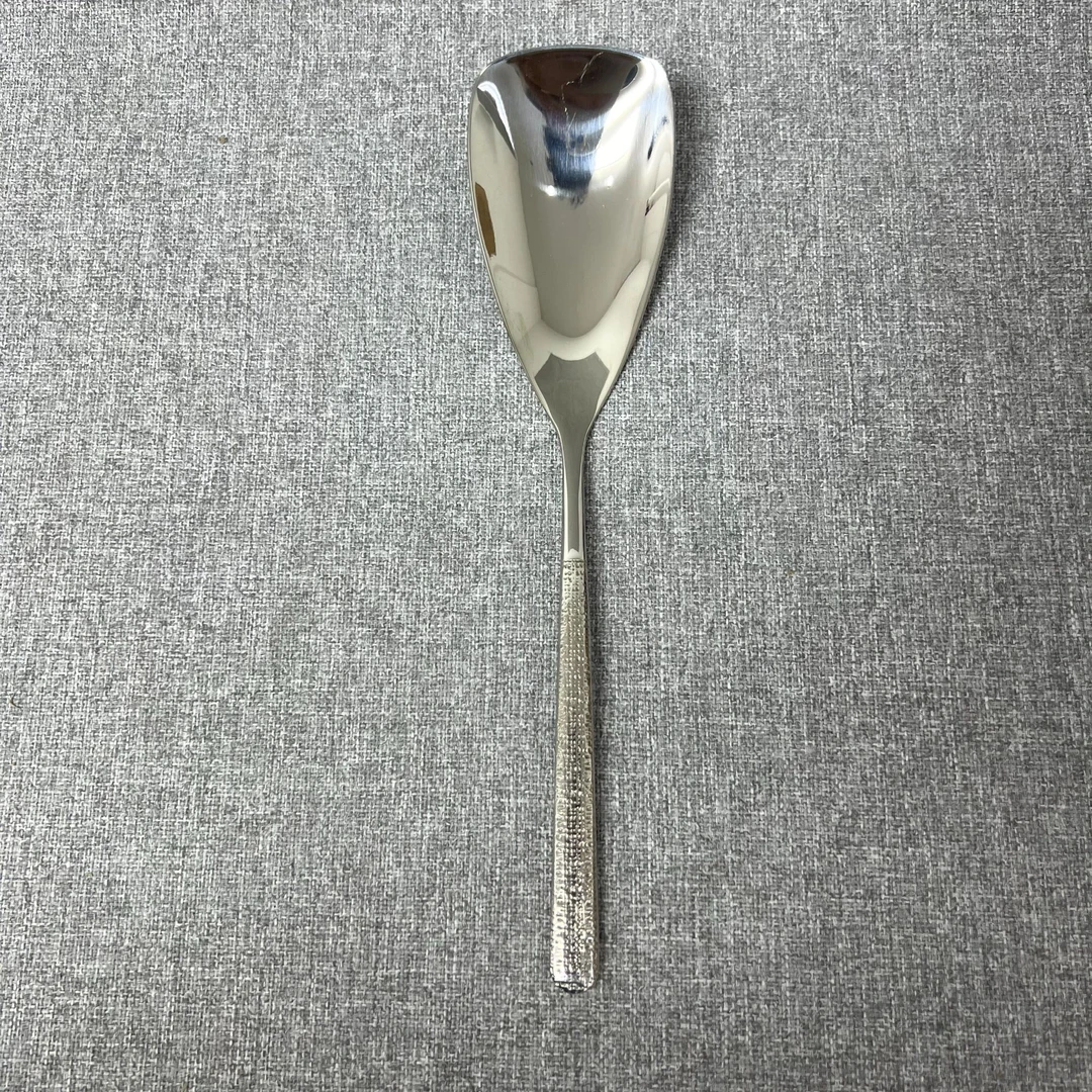 1-011 不锈钢分餐勺 锤纹分餐铲 分餐勺 加厚锅铲 长约27CM