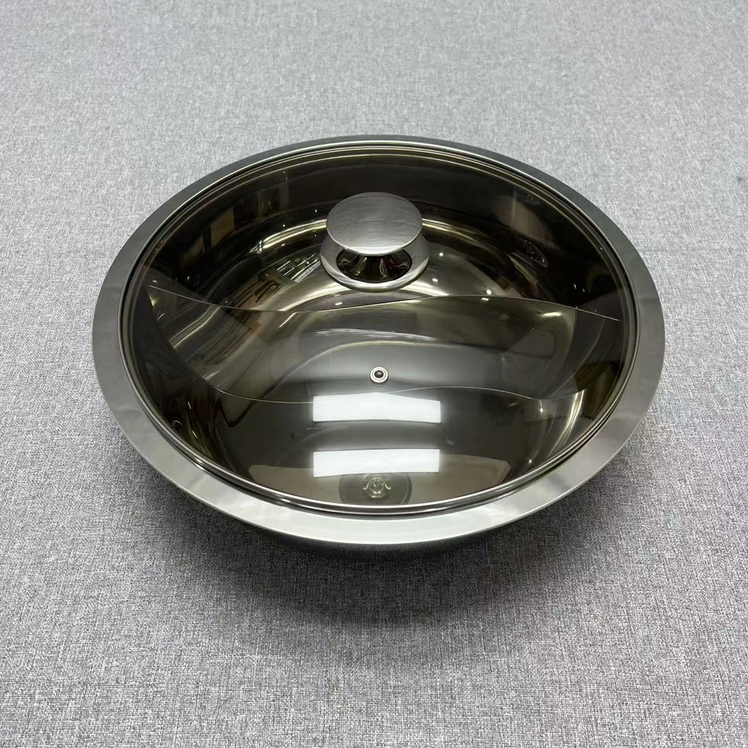 4-021 不锈钢鸳鸯盆带盖 宽边多用盆 32*11cm 重约3.03KG