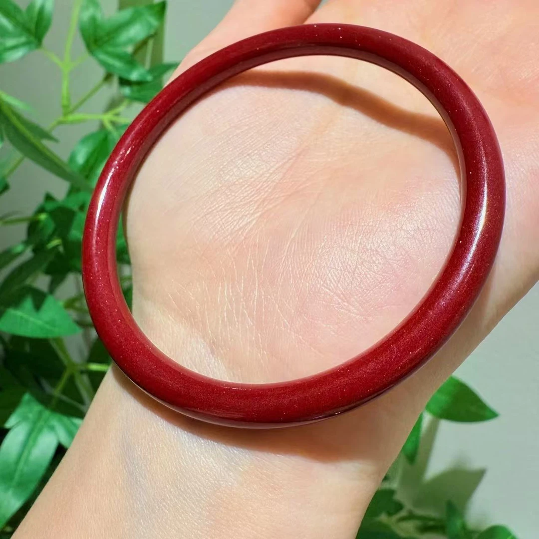 天然辰砂【十六珠宝】朱砂手镯设计款X113多样性发一