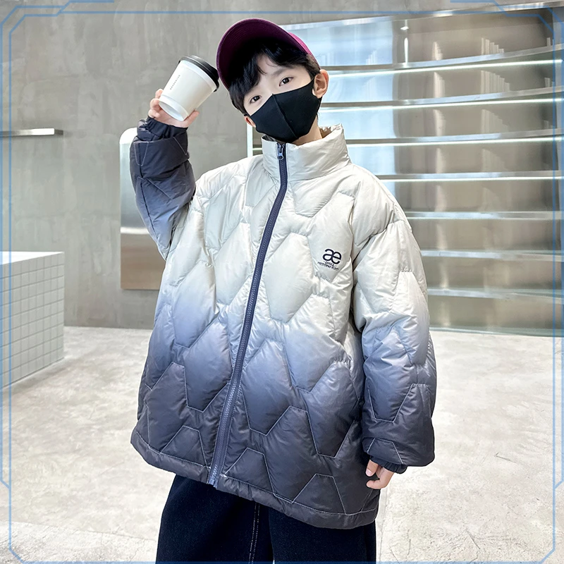 儿童装男童冬装棉服2024新款中大童棉袄冬季男孩加厚棉衣外套