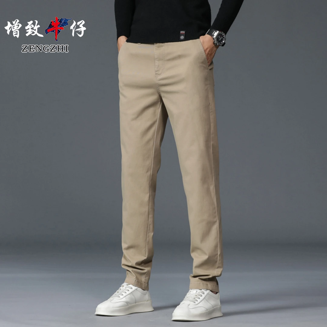 ZENGZHI/增致牛仔春季新款休闲裤男士韩版修身弹力直筒长裤Z6006