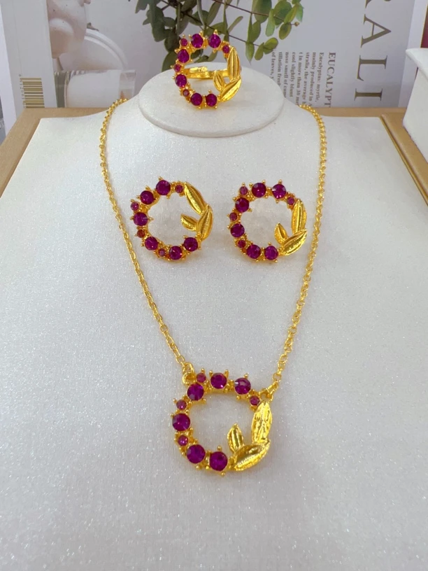 铜合金项链 【新疆包邮】铜合金项链精美复古民族风百搭气质