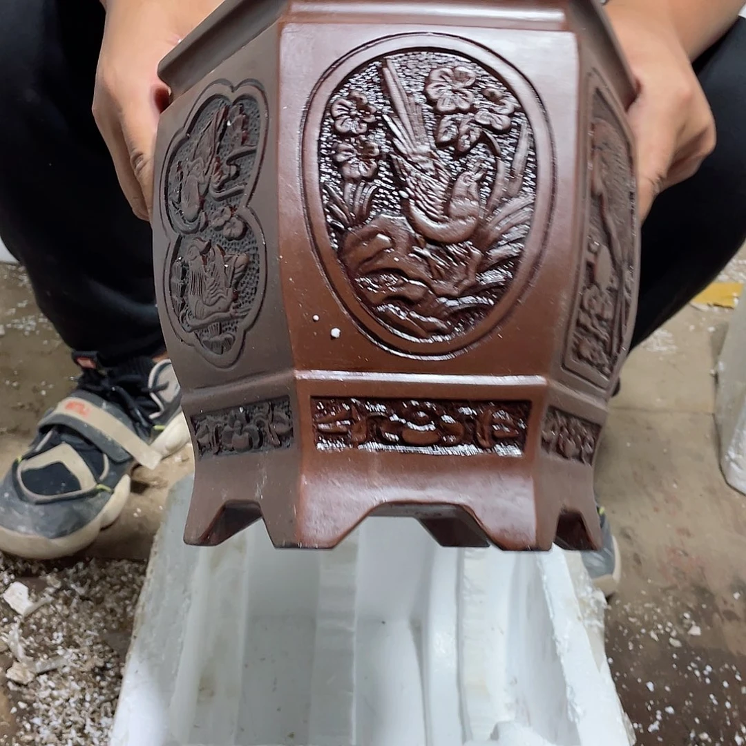 紫砂花盆瑕疵的是