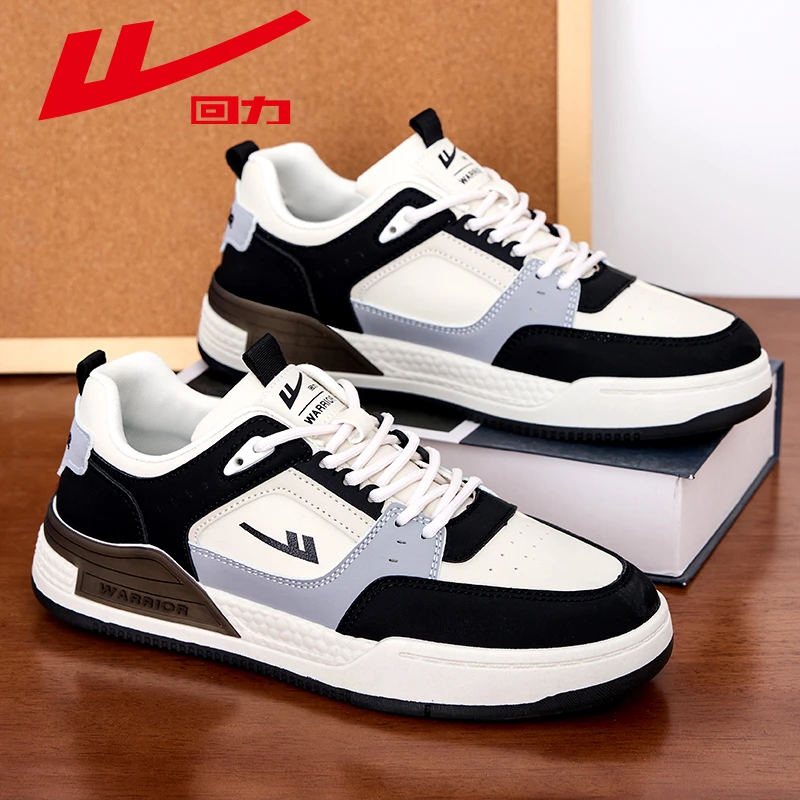 回力2025春季新款百搭潮流学生男款透气休闲软底减震耐磨运动板鞋